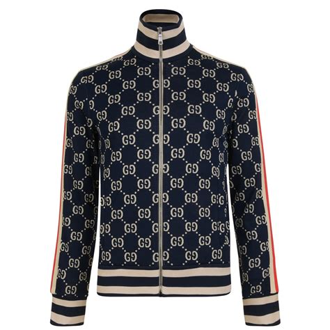 gucci ace jacquard|Gucci jacquard tracksuit jacket.